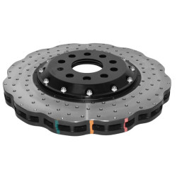 DBA 5000 series Crossed Drilled & Dimpled Black Hat DBA52830WBLKXD (2 pcs)
