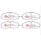 DBA fékek DBA fékkészlet 4000 Series T3 réselt és Xtreme Performance fékbetétek DBA4625S-1361XP | race-shop.hu