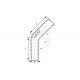 Könyök 45° Szilikon könyök RACES Basic 45° - 25mm (1") | race-shop.hu