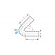 Könyök 135° Szilikon cső könyök RACES Basic 135° - 80mm (3,15") (turbócső) | race-shop.hu