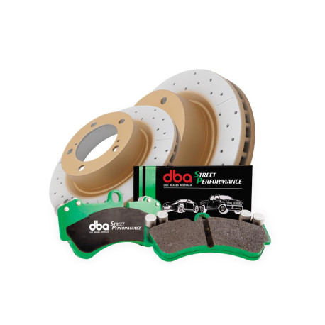 DBA fékek DBA fékszett – Street Series X-GOLD féktárcsák és Street Performance fékbetétek DBA2310X-1835SP | race-shop.hu