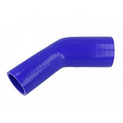 Szilikon cső szűkítő könyök RACES Basic 45° 63mm (2,5") - 80mm (3,15") (turbócső)