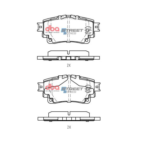 DBA fékek DBA Street Series EV fékbetétek DB15044SSEV | race-shop.hu