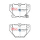 DBA fékek DBA fékbetétek Street series Kerámia, Hátsó tengely DB1429SS | race-shop.hu