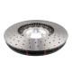 DBA fékek DBA 5000 series Crossed Drilled & Dimpled Silver Hat DBA53298SLVXD (2 pcs) | race-shop.hu
