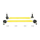 Whiteline Whiteline KLC180-295 Sway Bar Link Assembly | race-shop.hu