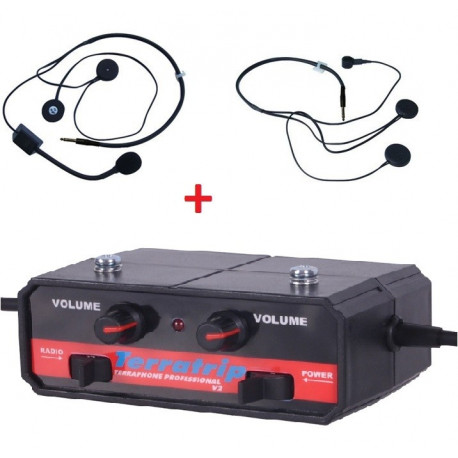 Intercom Kits Interkom központi szett Terratrip Professional + 2x fejhallgató | race-shop.hu