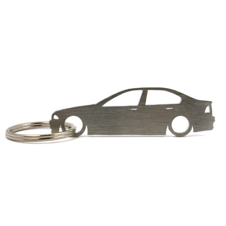 Car-Shapes keychains BMW 3 series E46 limousine stainless steel keychain | race-shop.hu