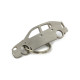 Car-Shapes keychains Opel Astra G 5d stainless steel keychain | race-shop.hu