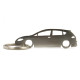 Car-Shapes keychains Seat Leon 1P stainless steel keychain | race-shop.hu