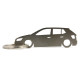 Car-Shapes keychains Skoda Fabia MK3 5d stainless steel keychain | race-shop.hu