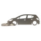 Car-Shapes keychains Opel Corsa E 5d stainless steel keychain | race-shop.hu