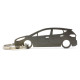 Car-Shapes keychains Ford Fiesta MK8 5d stainless steel keychain | race-shop.hu
