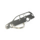 Car-Shapes keychains Opel Omega B wagon stainless steel keychain | race-shop.hu