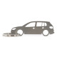 Car-Shapes keychains VW Volkswagen Tiguan MK1 stainless steel keychain | race-shop.hu