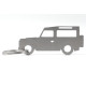 Car-Shapes keychains Land Rover Defender stainless steel keychain | race-shop.hu