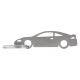 Car-Shapes keychains Mitsubishi Eclipse GSX stainless steel keychain | race-shop.hu