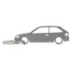 Car-Shapes keychains Opel Astra F 3d stainless steel keychain | race-shop.hu