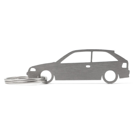 Car-Shapes keychains Opel Astra F 3d stainless steel keychain | race-shop.hu