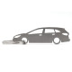 Car-Shapes keychains Opel Astra K wagon stainless steel keychain | race-shop.hu