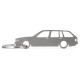 Car-Shapes keychains BMW 3 series E30 wagon stainless steel keychain | race-shop.hu