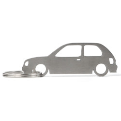 Nissan Micra K11 3d stainless steel keychain