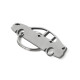 Car-Shapes keychains Renault Laguna 3gen sedan stainless steel keychain | race-shop.hu