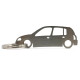 Car-Shapes keychains Renault Clio 2gen 5d stainless steel keychain | race-shop.hu