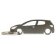 Car-Shapes keychains Renault Clio 4gen 3d stainless steel keychain | race-shop.hu