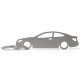 Car-Shapes keychains Mercedes C W204 coupe stainless steel keychain | race-shop.hu