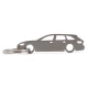 Car-Shapes keychains Audi A4 B9 wagon stainless steel keychain | race-shop.hu