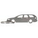 Car-Shapes keychains Volvo V40 MK1 stainless steel keychain | race-shop.hu