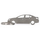 Car-Shapes keychains Chevrolet Cruze sedan stainless steel keychain | race-shop.hu