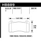 Fékbetétek HAWK performance Hawk Brake Pad Performance Ceramic HB889Z.550 | race-shop.hu