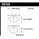 Fékbetétek HAWK performance Hawk Brake Pad Performance Ceramic HB708Z.738 | race-shop.hu