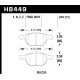 Fékbetétek HAWK performance HAWK HPS 5.0 első fékbetétek Ford Transit Connect/Focus-hoz, HB449B.679 | race-shop.hu