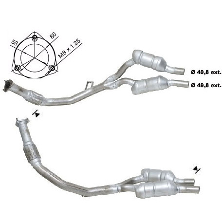 DPF és Magnaflow katalizátorok konkrét típushoz Magnaflow Katalizátor AUDI VOLKSWAGEN | race-shop.hu