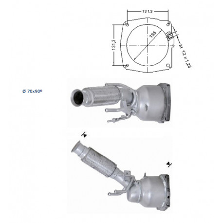 DPF és Magnaflow katalizátorok konkrét típushoz Magnaflow Katalizátor CITROËN PEUGEOT | race-shop.hu