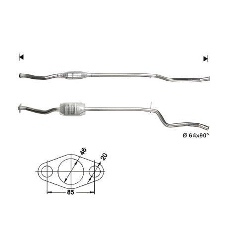 DPF és Magnaflow katalizátorok konkrét típushoz Magnaflow Katalizátor CITROËN PEUGEOT | race-shop.hu