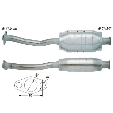 DPF és Magnaflow katalizátorok konkrét típushoz Magnaflow Katalizátor CITROËN PEUGEOT | race-shop.hu