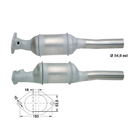 DPF és Magnaflow katalizátorok konkrét típushoz Magnaflow Katalizátor FIAT | race-shop.hu