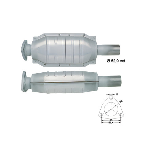 DPF és Magnaflow katalizátorok konkrét típushoz Magnaflow Katalizátor FIAT LANCIA | race-shop.hu