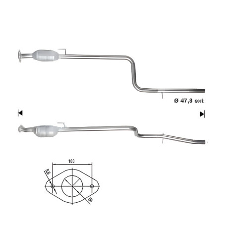 DPF és Magnaflow katalizátorok konkrét típushoz Magnaflow Katalizátor FIAT | race-shop.hu