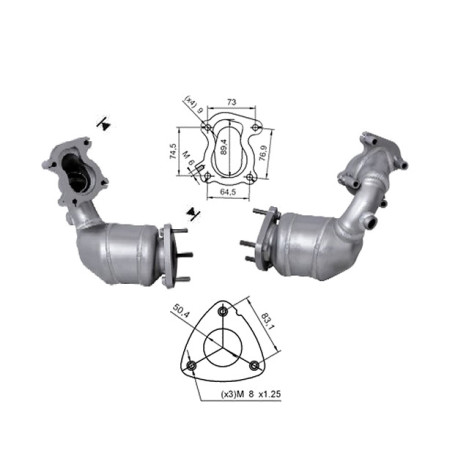 DPF és Magnaflow katalizátorok konkrét típushoz Magnaflow Katalizátor FIAT LANCIA | race-shop.hu