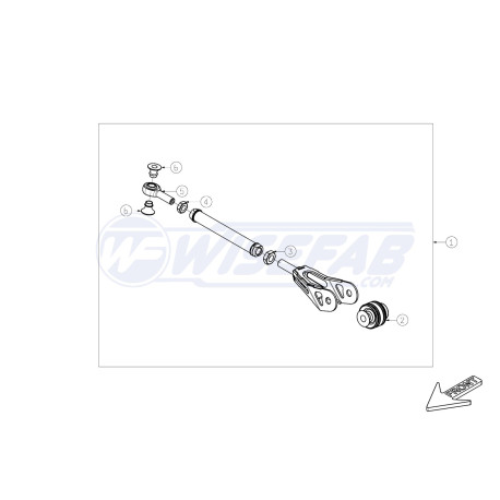 E30 WISEFAB spare Rear Suspension Arm No.3 | race-shop.hu