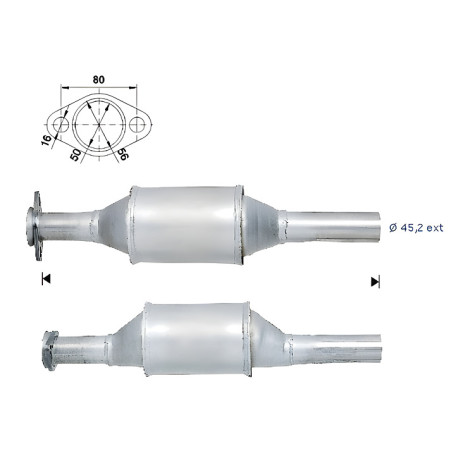 DPF és Magnaflow katalizátorok konkrét típushoz Magnaflow Katalizátor FIAT LANCIA | race-shop.hu