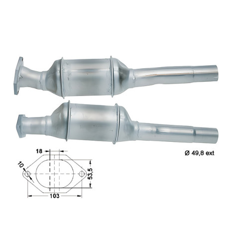 DPF és Magnaflow katalizátorok konkrét típushoz Magnaflow Katalizátor FIAT | race-shop.hu