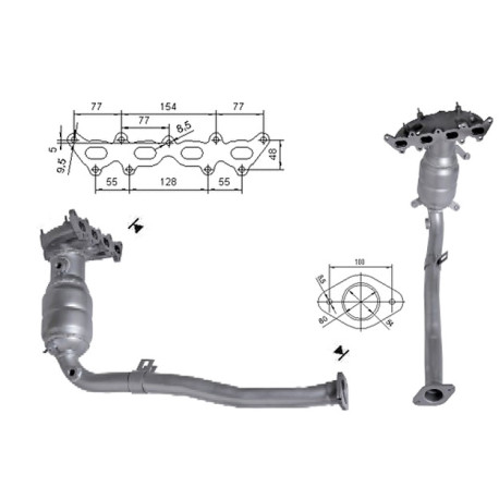 DPF és Magnaflow katalizátorok konkrét típushoz Magnaflow Katalizátor FIAT | race-shop.hu