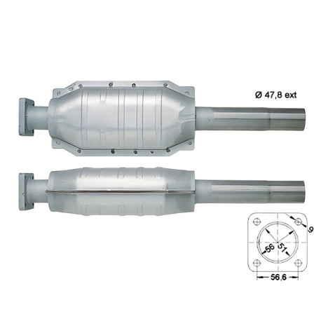 DPF és Magnaflow katalizátorok konkrét típushoz Magnaflow Katalizátor FIAT LANCIA | race-shop.hu