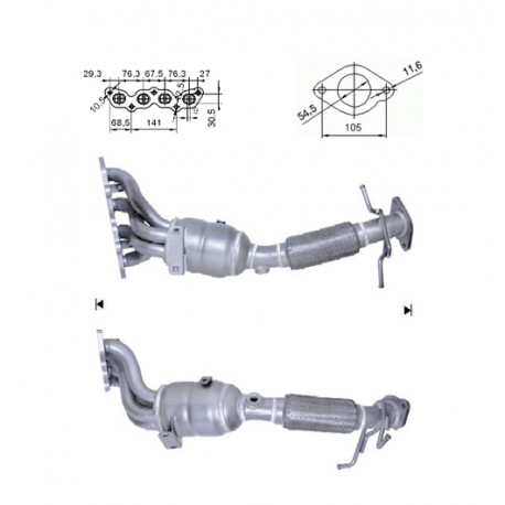 DPF és Magnaflow katalizátorok konkrét típushoz Magnaflow Katalizátor FORD | race-shop.hu